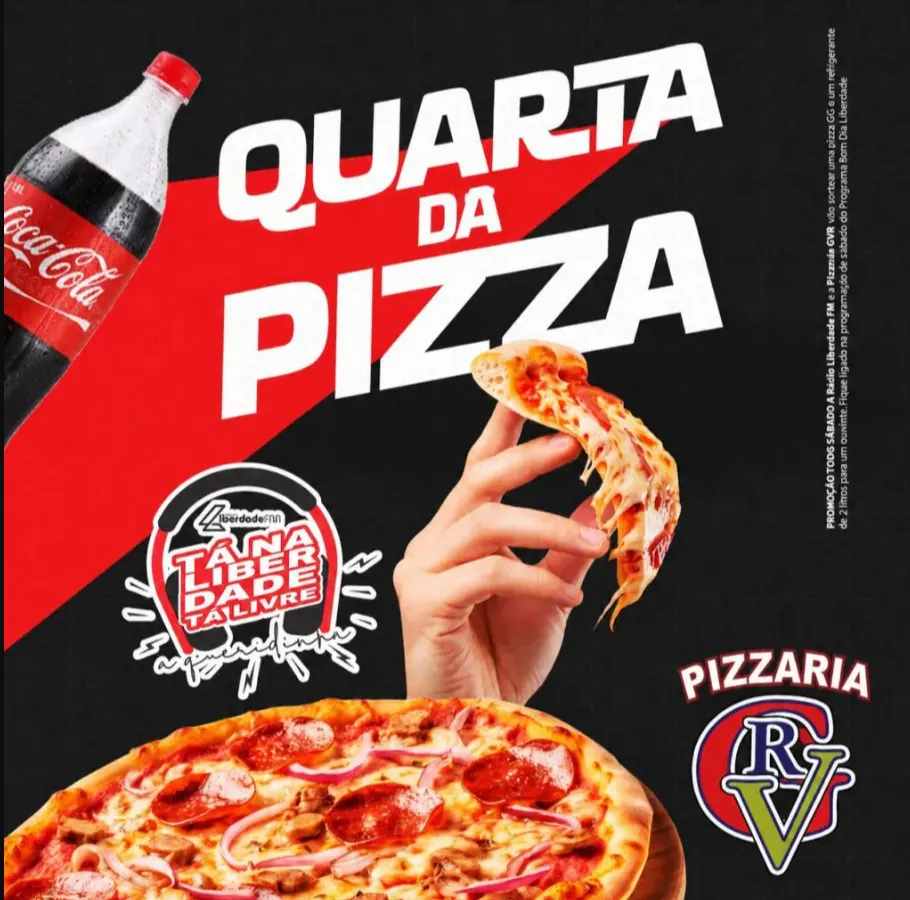 PIZZA GG + REFRIGERANTE 2 LITROS! LIBERDADE FM